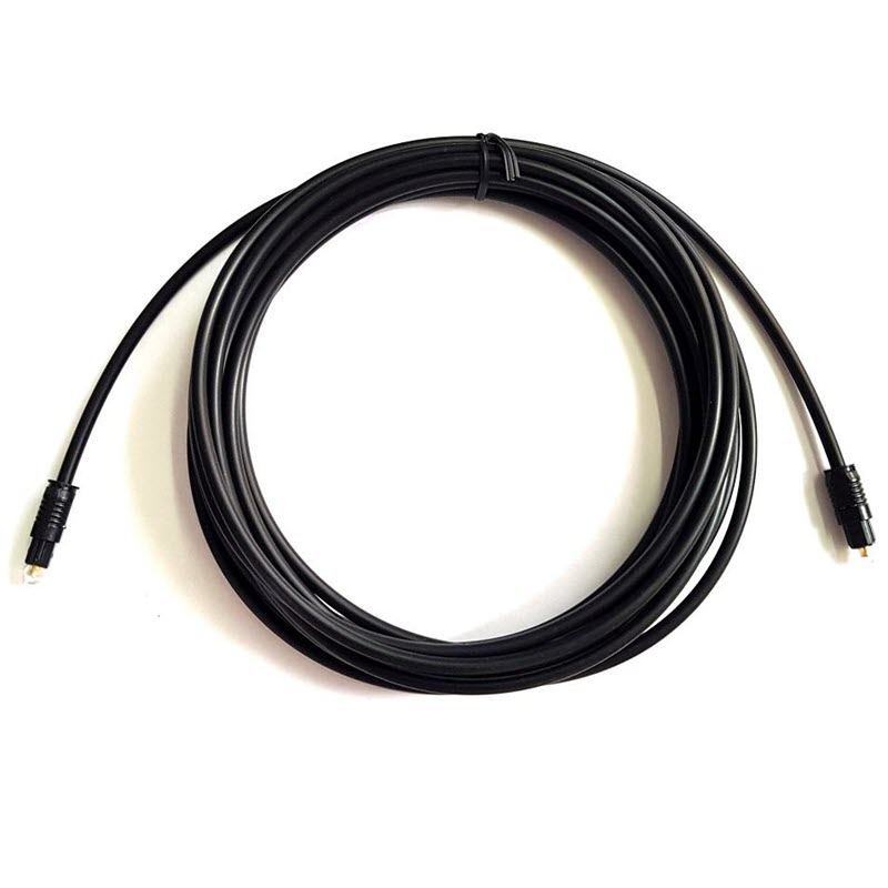 Dây audio quang Toslink Optical đen dài 5m cao cấp