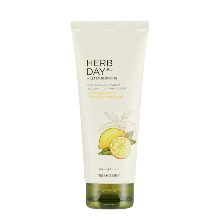 Sữa rửa mặt làm sáng da herbday 365 cleansing foam lemon 170ml