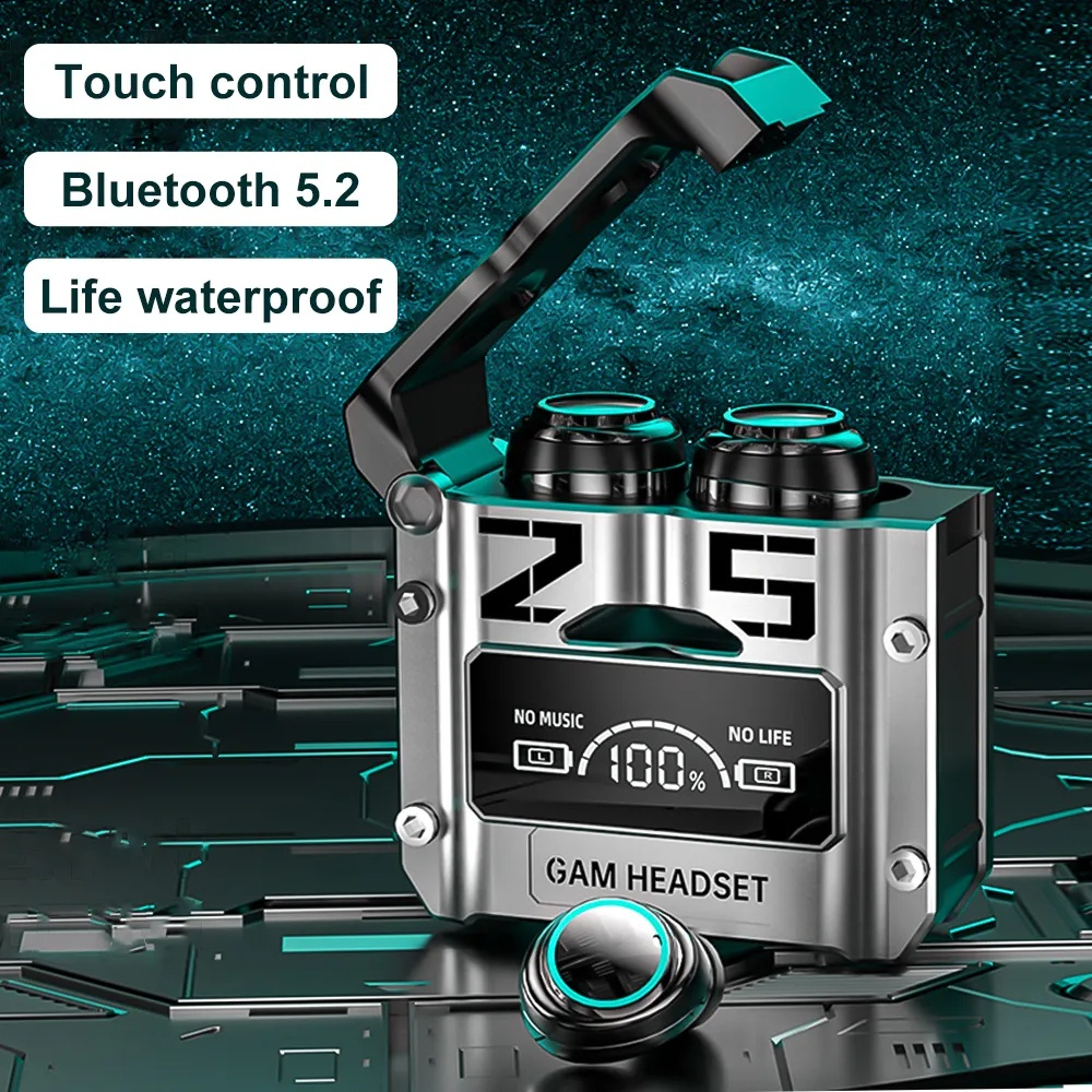 Tai Nghe Bluetooth M25 Gaming phiên bản cao cấp, âm thanh cực tốt, độ trễ thấp, pin trâu 2-3 tiếng, chống ồn - Bảo hành Lỗi 1 Đổi 1 Từ GWIN TECHNOLOGY