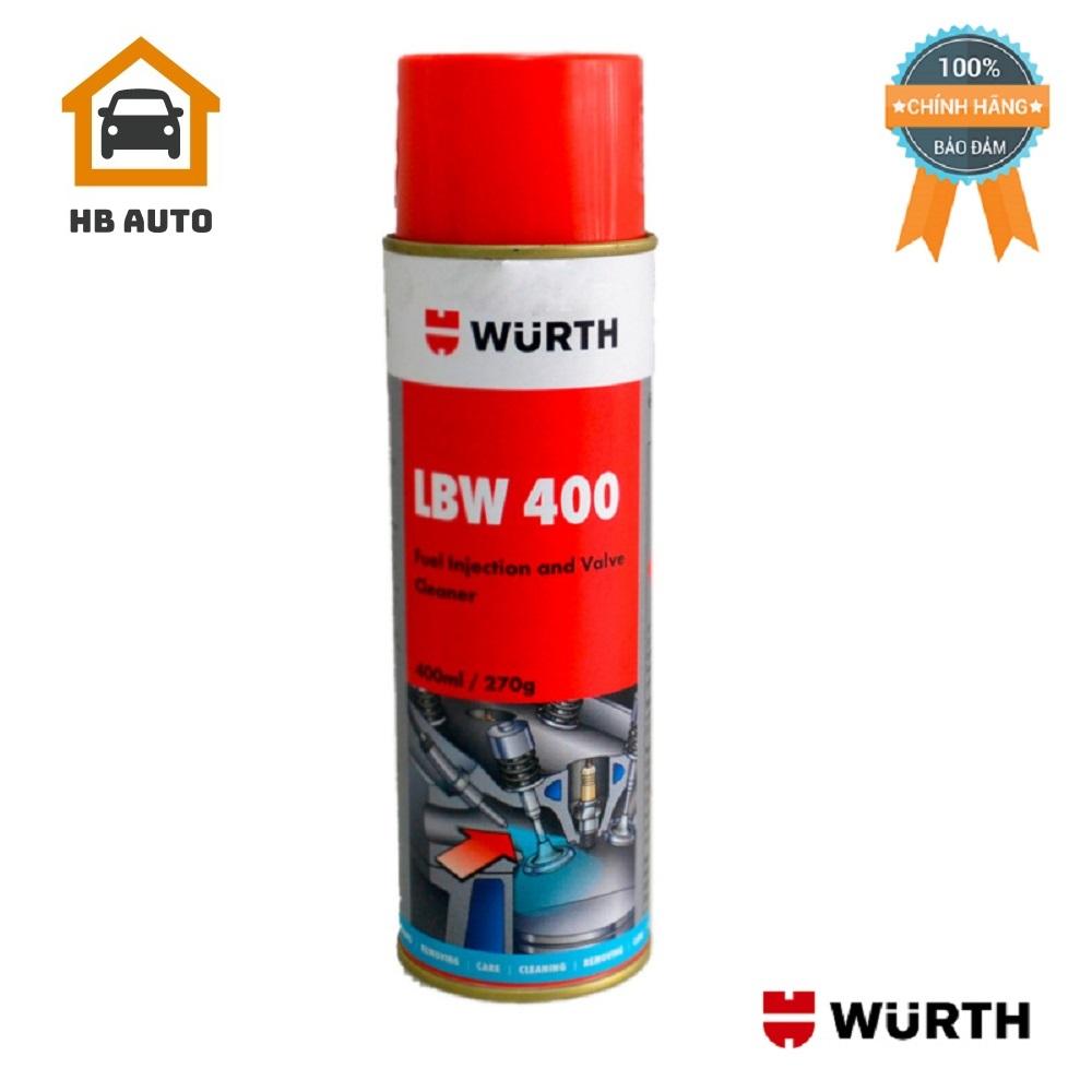 [FreeshipMAX] [HCM]Dung dịch vệ sinh kim phun xăng điện tử Wurth LBW 400 Fuel Injection and Valve Cleaner 330ml 089356091