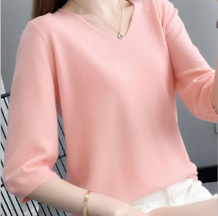 Áo Len Nữ Áo Len Tay Lỡ Phong Cách Hàn Quốc