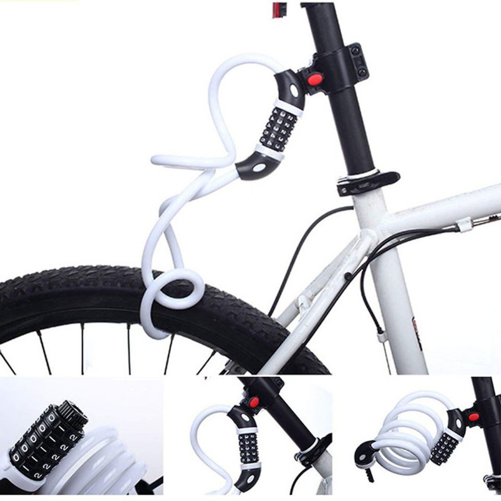 Khóa dây xe đạp mật mã 5 số