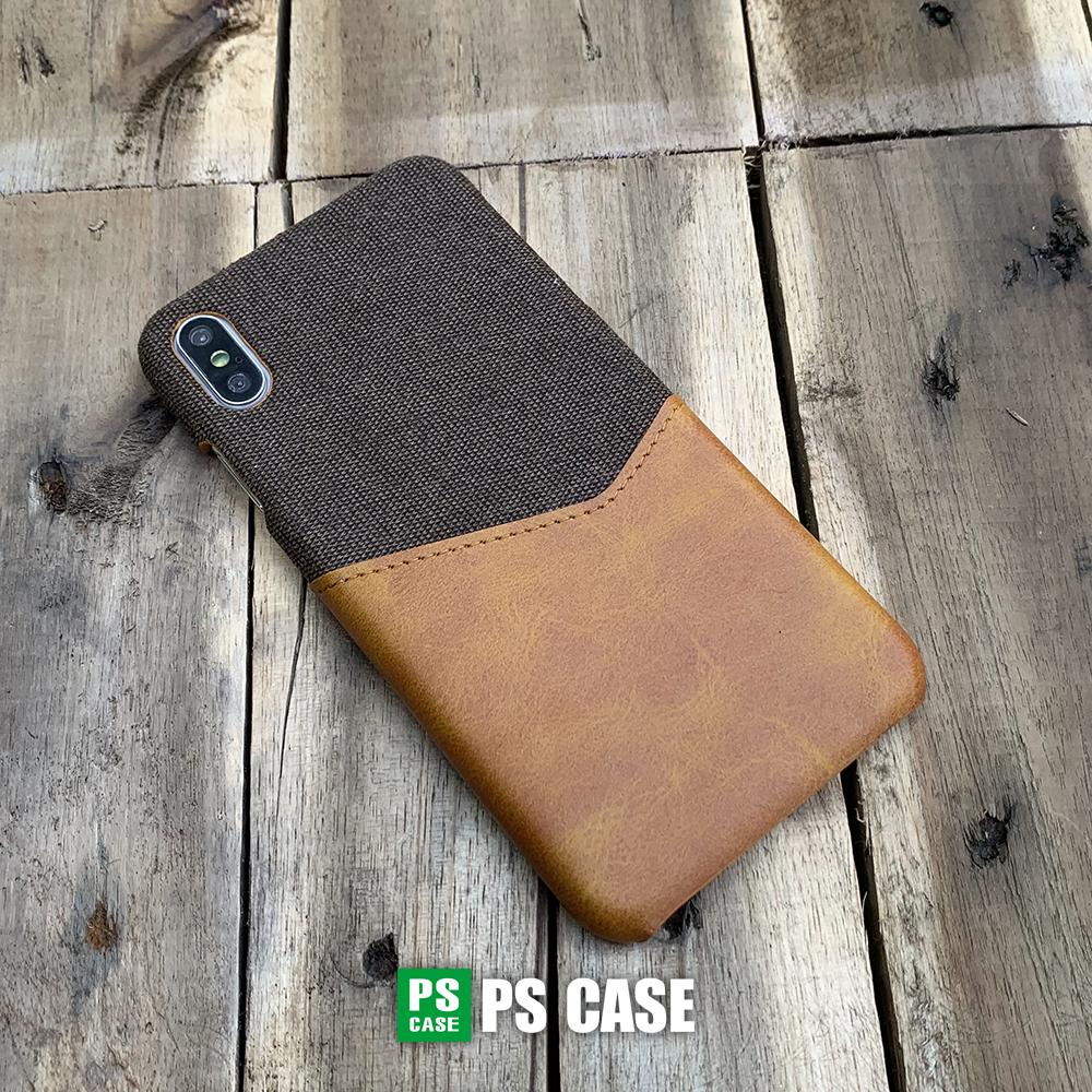 Ốp da vải kiêm ví dành cho iPhone X / iPhone XS - PS Case Phân Phối