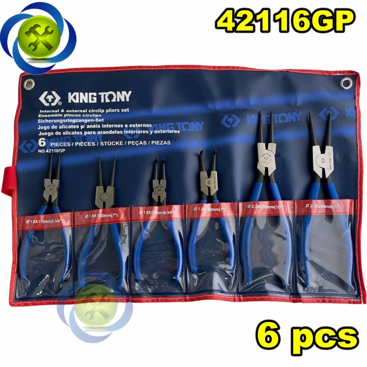 Bộ kìm phe 6 cây kingtony 42116gp