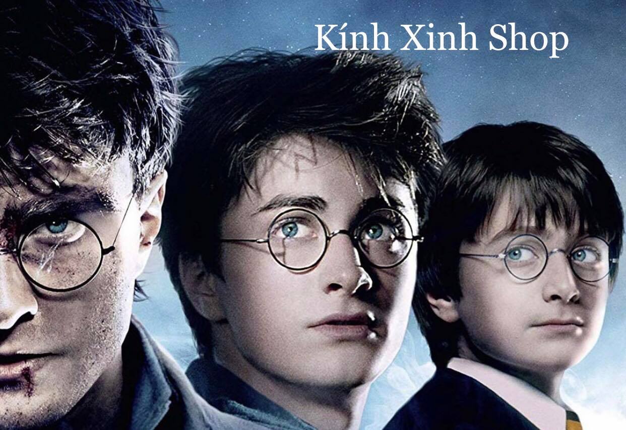 Gọng Kính Mắt tròn Harry Porter Kim loại thời trang