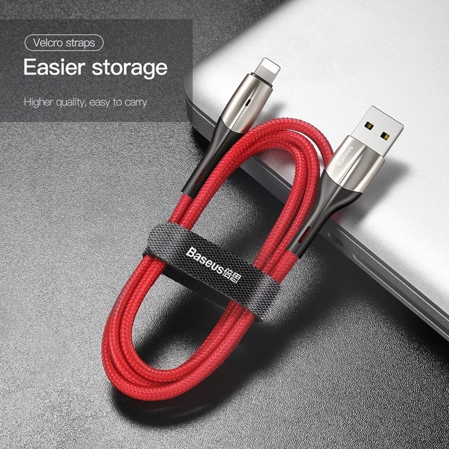 Cáp sạc iρhone Baseus Horizontal 2.4A Cáp lightning truyền dữ liệu tốc độ cao