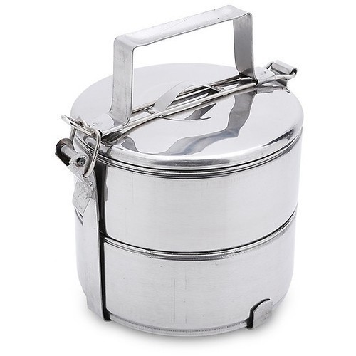 Hộp đựng cơm 2 ngăn inox cao cấp, camen 2 tầng inox cao cấp 12cm
