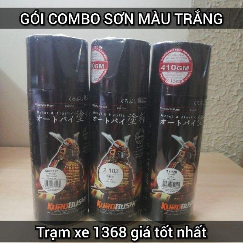 SƠN SAMURAI GÓI COMBO SƠN MÀU TRẮNG TINH KHÔI GỒM 3 CHAI