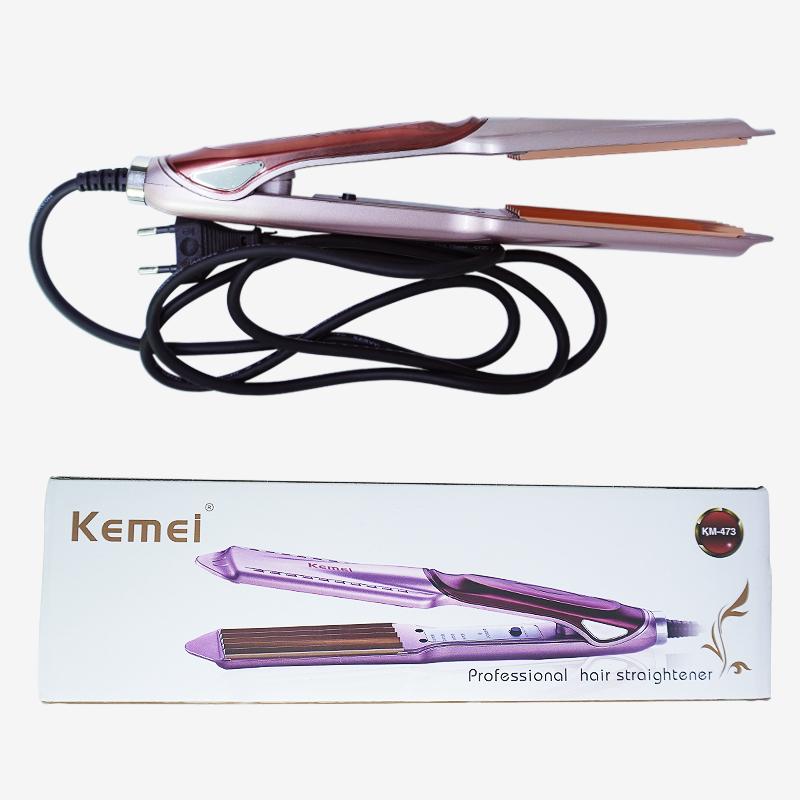 Máy bấm tóc chỉnh nhiệt bản lớn cao cấp kemei km 473 - kim phát