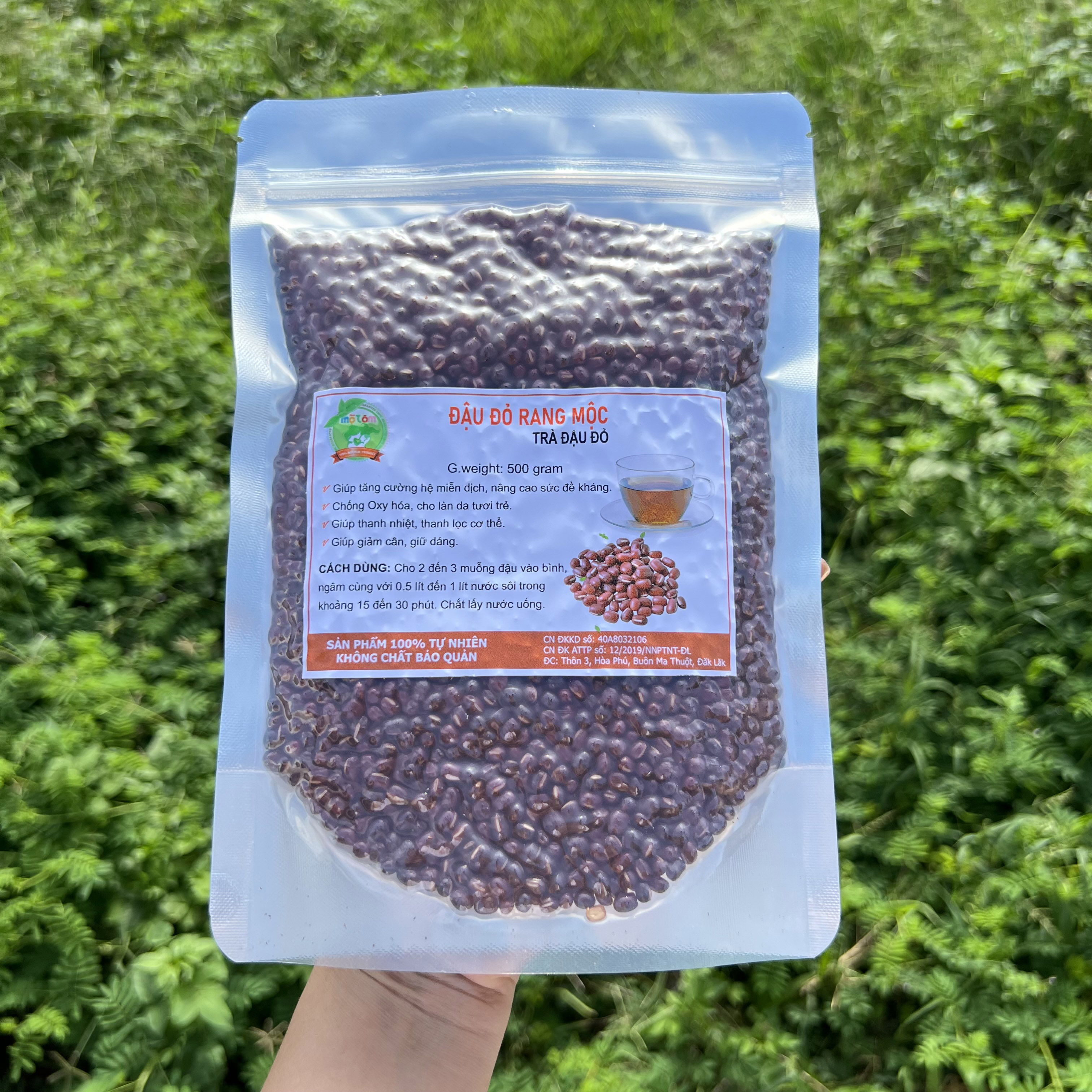 500GRAM ĐẬU ĐỎ RANG MỘC (TRÀ ĐẬU ĐỎ)