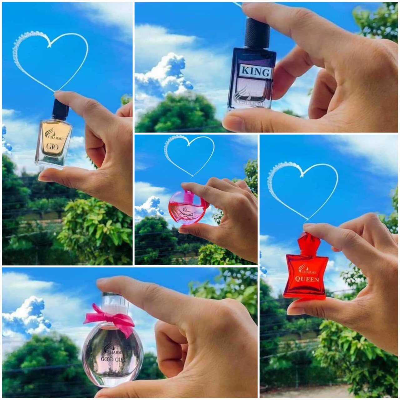 Sét 5 Chai Nước Hoa Mini Chamre 10ml