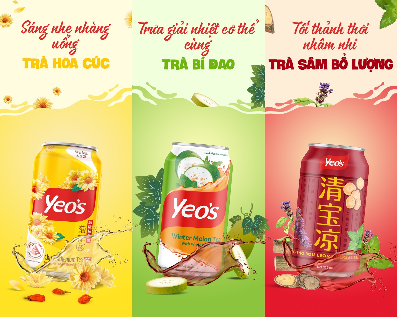【6 Lon】Nước Sương Sáo YEO’S