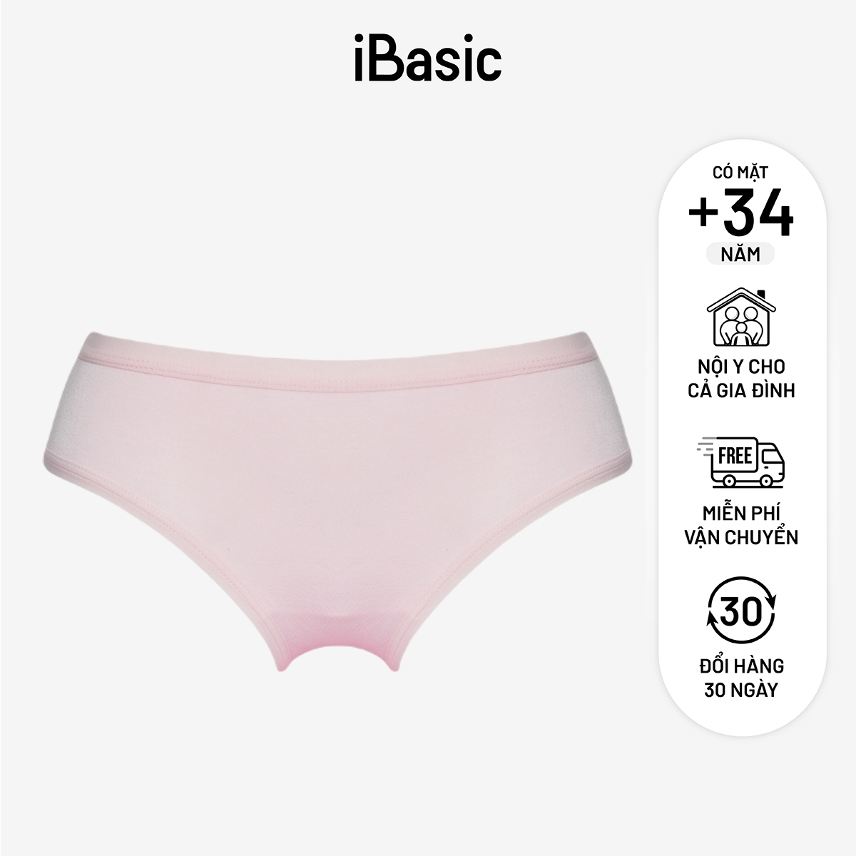 Quần lót nữ thun co giãn thấm hút tốt iBasic PANW002