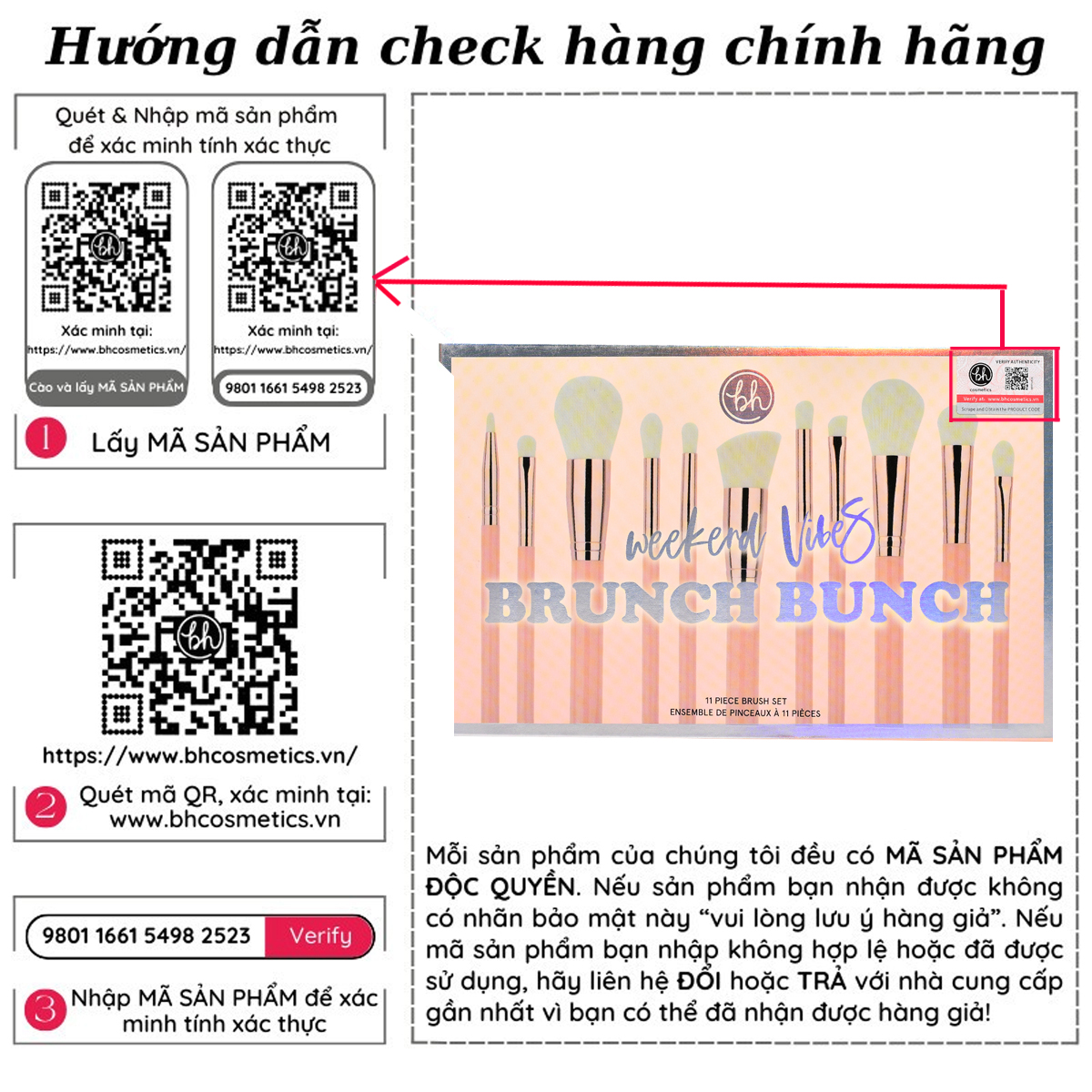 [HCM]Bộ cọ BH brunch bunch 11 Cây (fullbox)