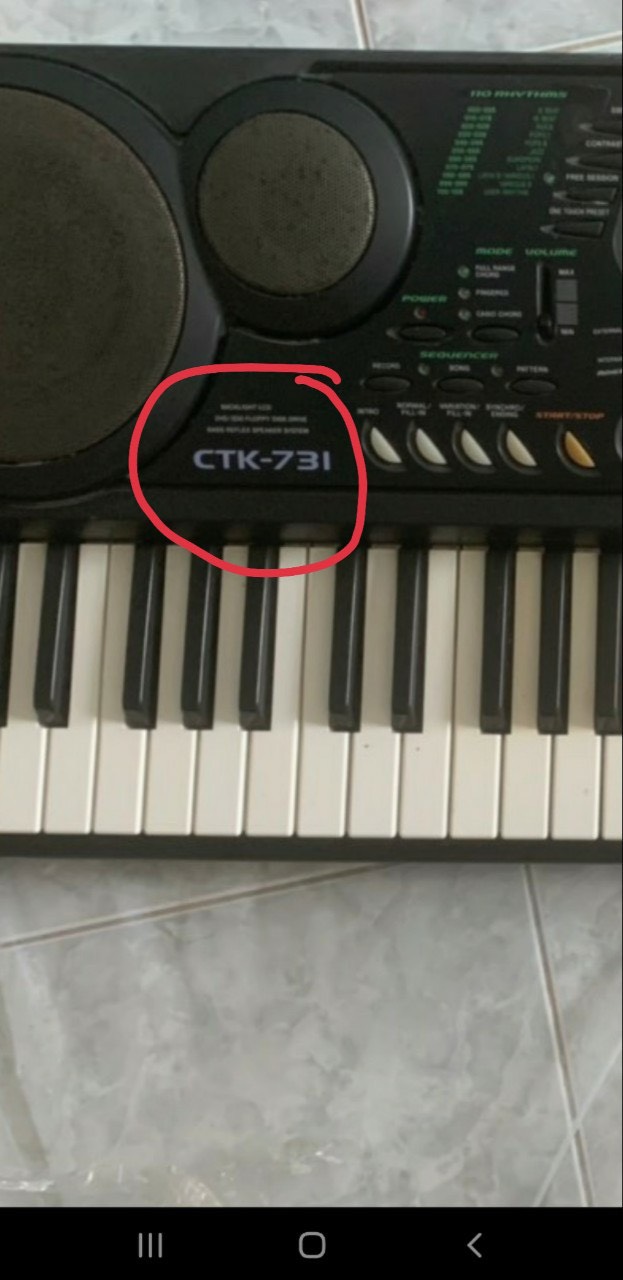 Dây nguồn đàn casio CTK-731 hàng chuẩn Casio phân phối
