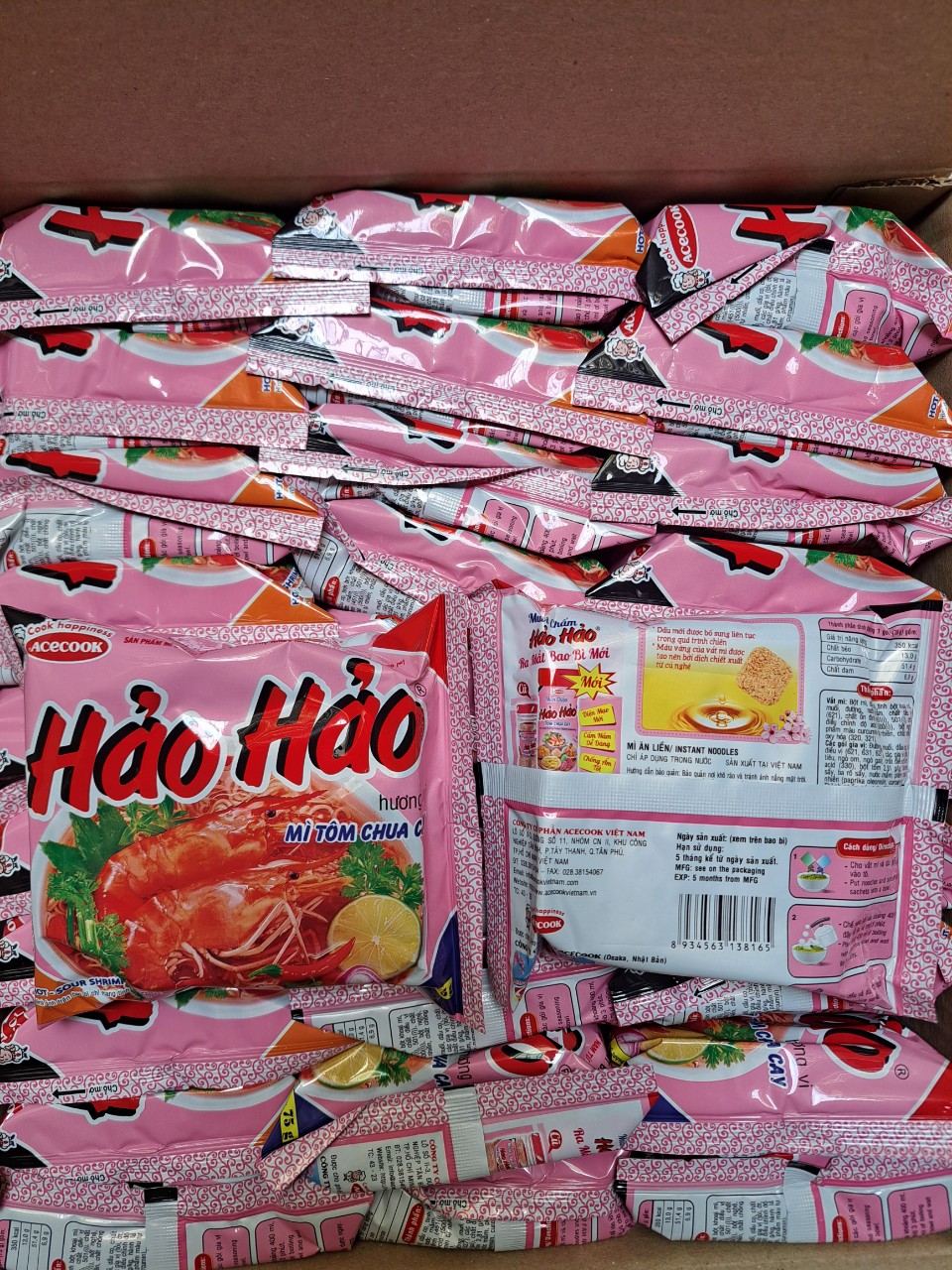 Thùng mì gói Hảo Hảo tôm chua cay 75gr