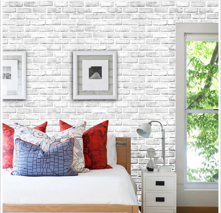 Cuộn 10m decal giấy dán tường mẫu3D khổ rộng 0.45m dán 4.5 mét vuông