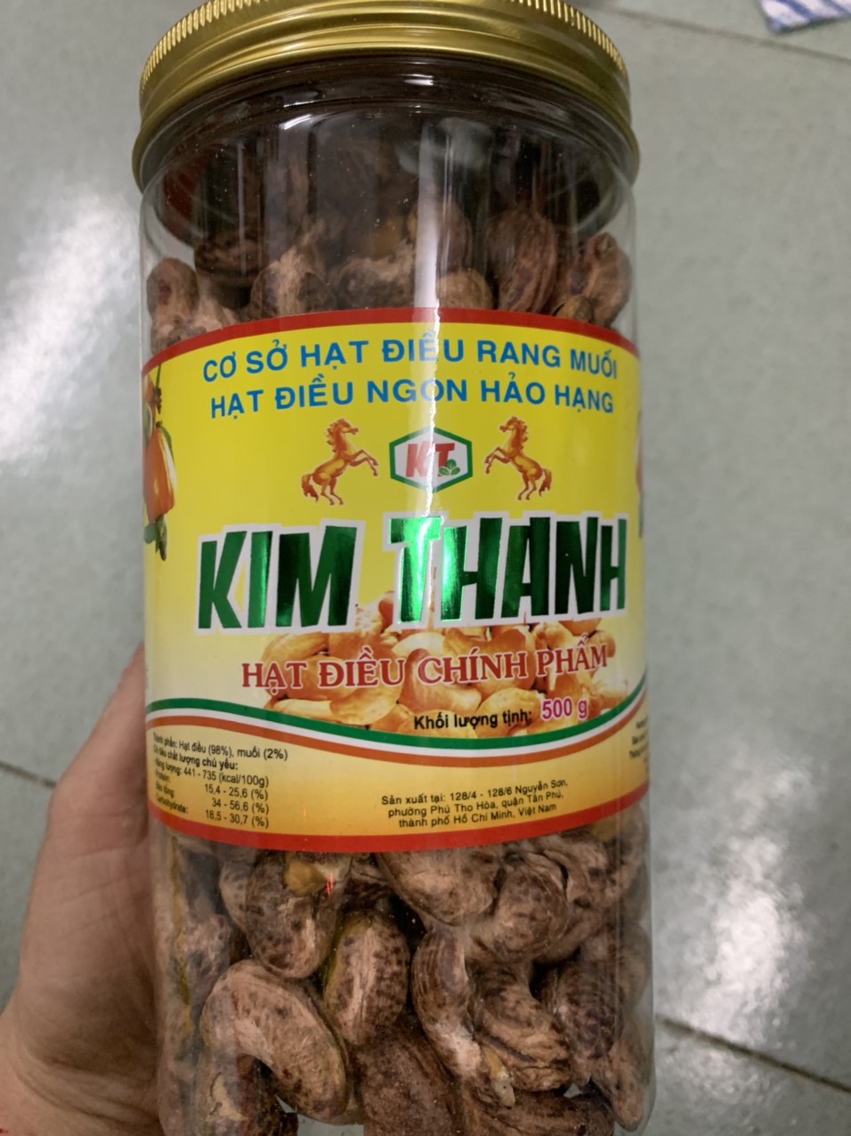 Hạt Điều Rang Muối Còn Vỏ Lụa Ép Chân Không 400G