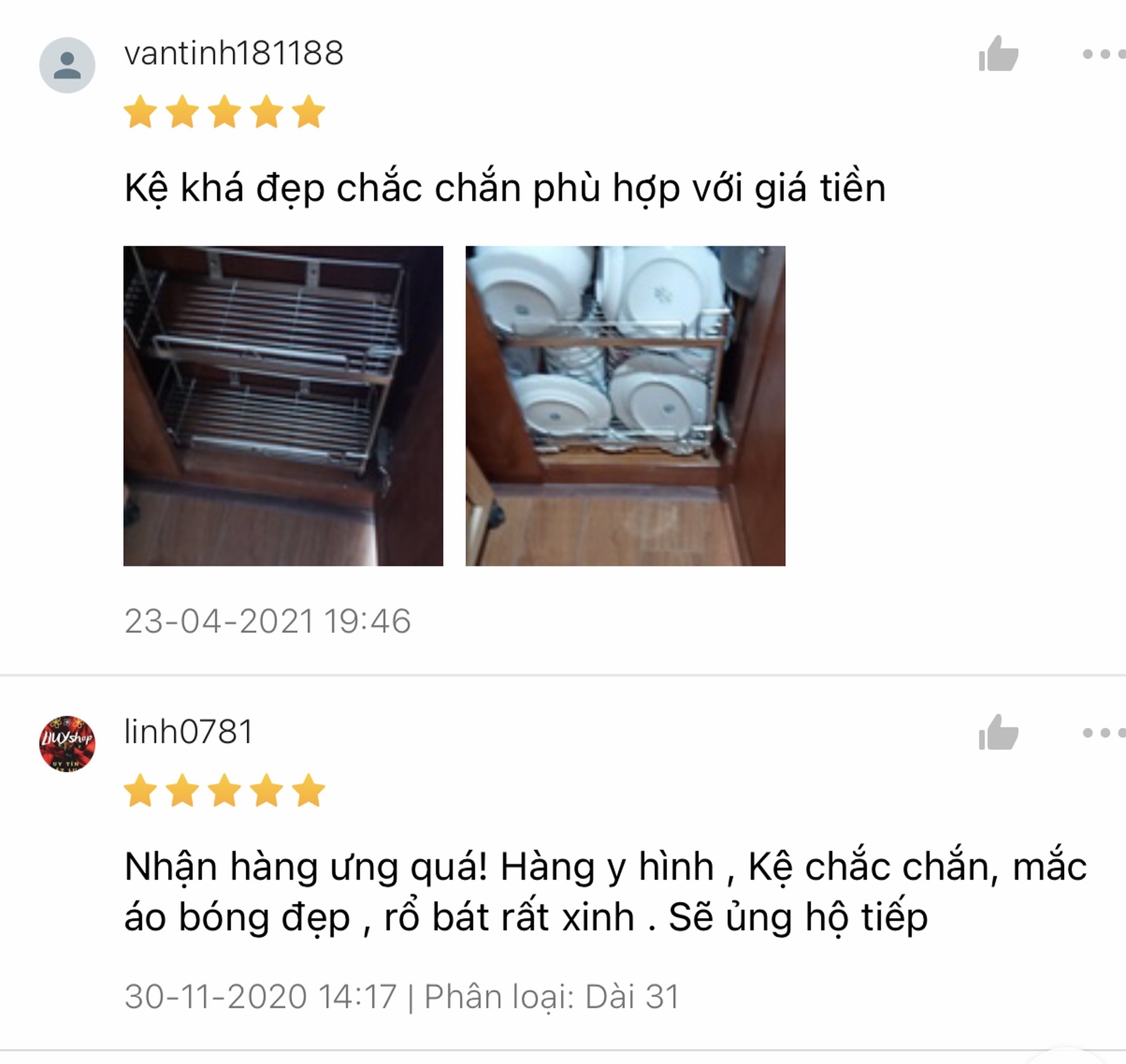 Kệ inox 2 tầng dầy