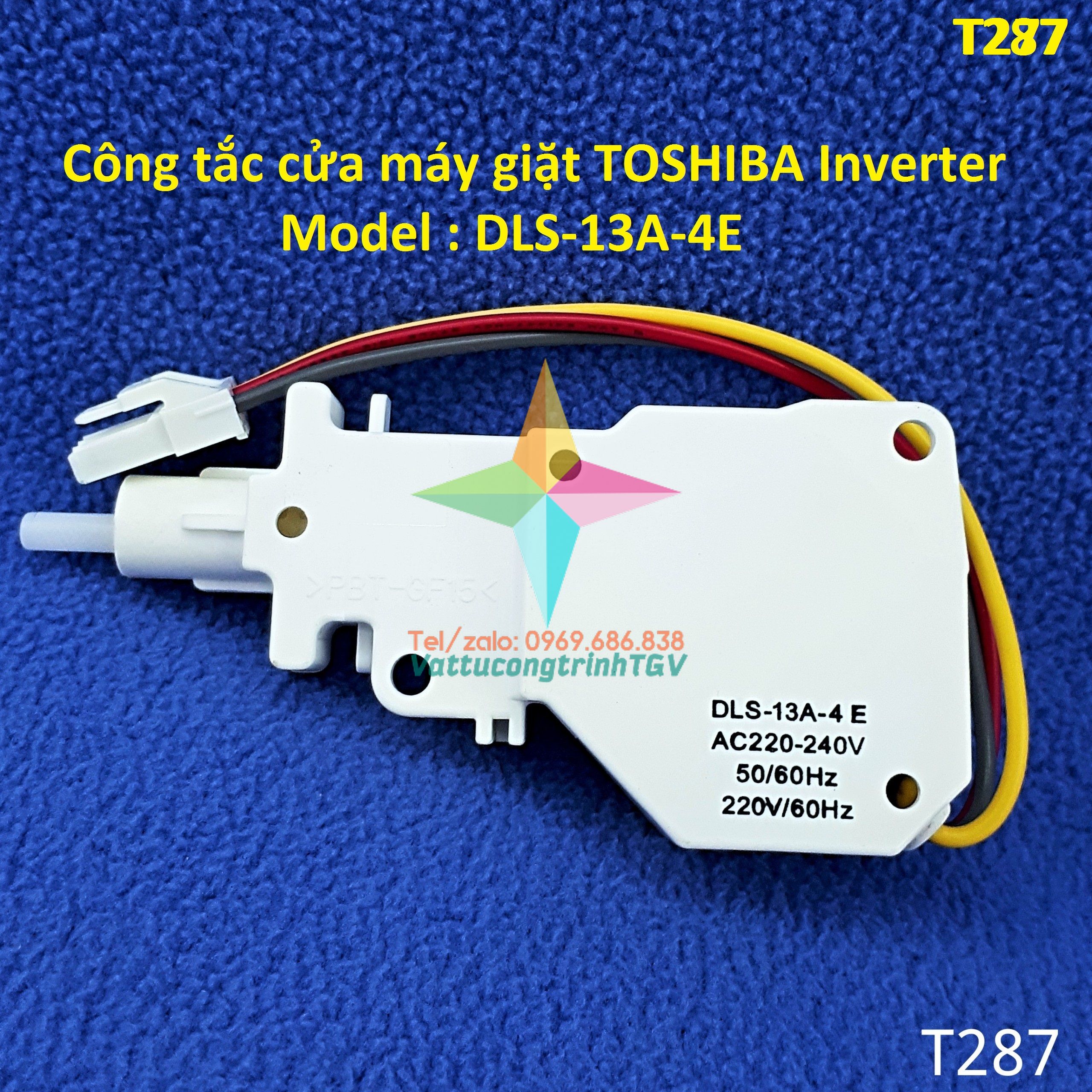 Công tắc cửa cho Máy giặt TOSHIBA Inverter loại DLS-13A-4E - Hàng Thailand