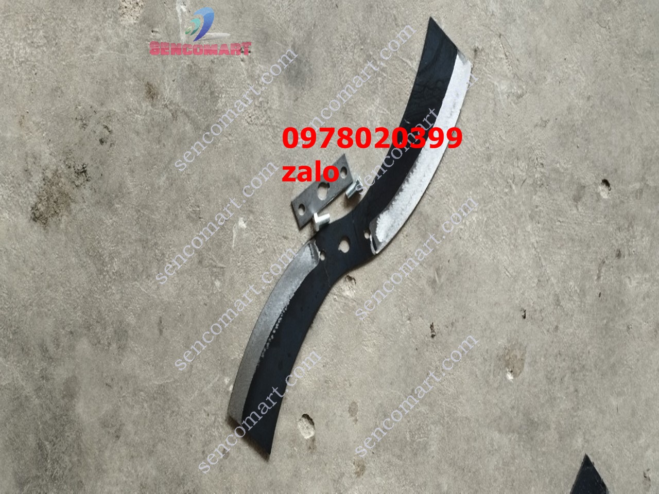 Dao dài 50cm lắp máy băm cỏ voi , thái chuối lát