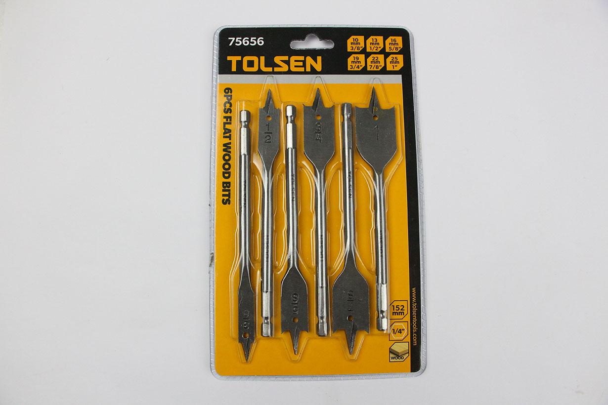 BỘ 6 MŨI KHOAN GỖ TOLSEN 75656