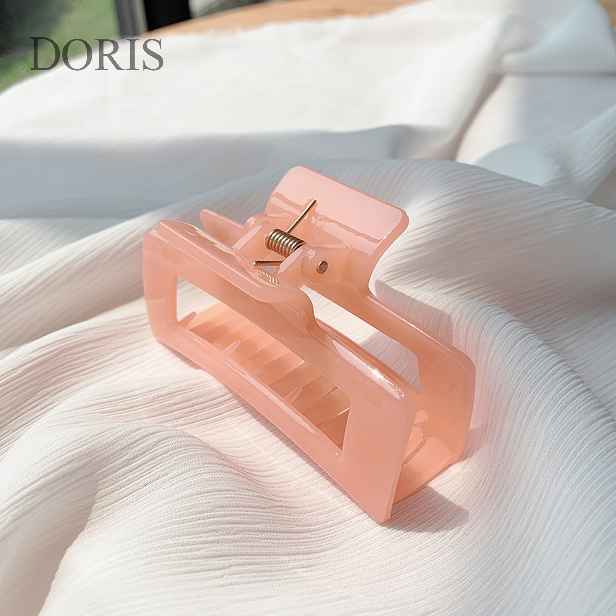 Kẹp tóc càng cua nhựa Hình Chữ Nhật hot trend - DORIS HOUSE