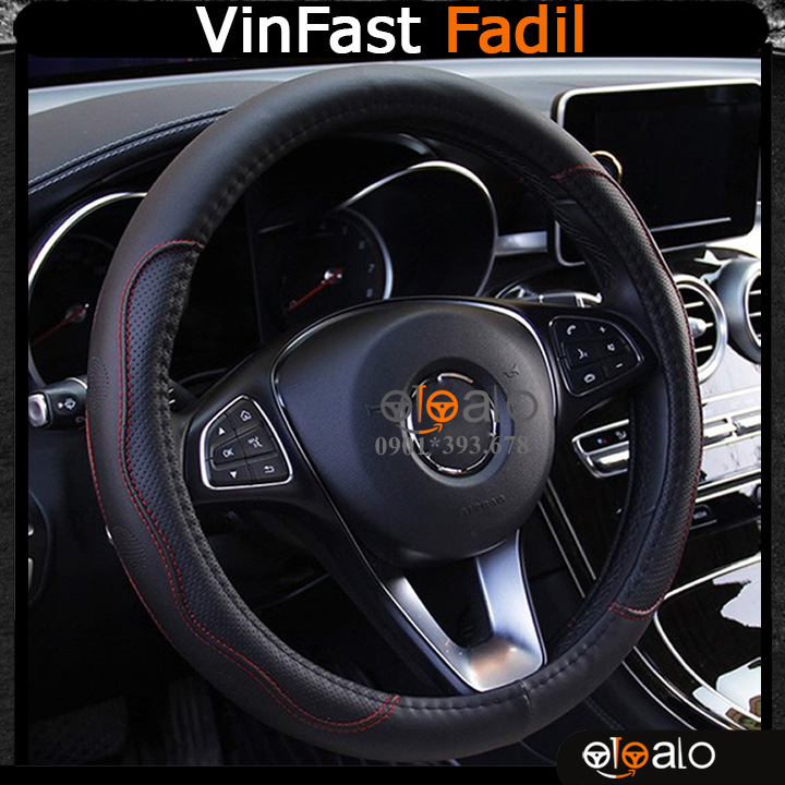 Bọc vô lăng xe ô tô VinFast Fadil Da PU CAO CẤP - OTOALO