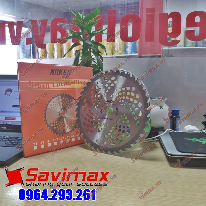 Lưỡi cắt cỏ hợp kim tròn siêu bền công nghệ Thái Lan, dao phát cỏ tròn hợp kim an toàn và hiệu quả