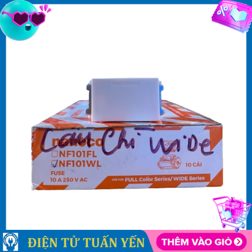 Cầu chì Nanoco NF101WL dùng cho mặt thiết bị Panasonic dòng Wide Series - Hàng chính hãng