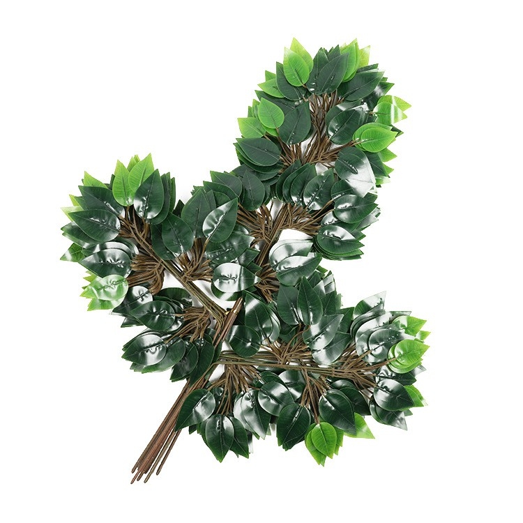 sỉ 10 cành lá si làm cây giả