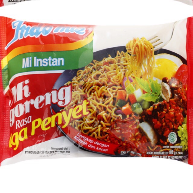 Combo 10 gói mì xào khô indomie Vị Sườn 80g