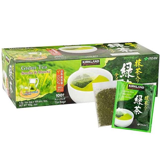 Kircs Green Tea 100-pack box