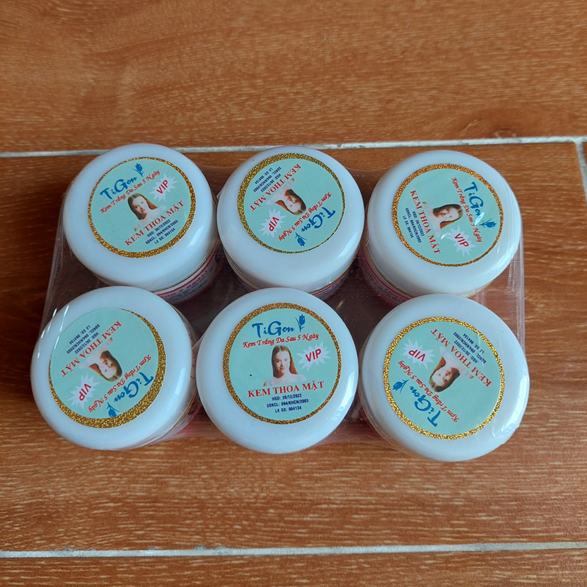 GIÁ SỈ 6 KEM DƯỠNG TRẮNG DA TIGON 18G – GIÁ SỈ 6 KEM TIGON TRẮNG DA MẶT 18G