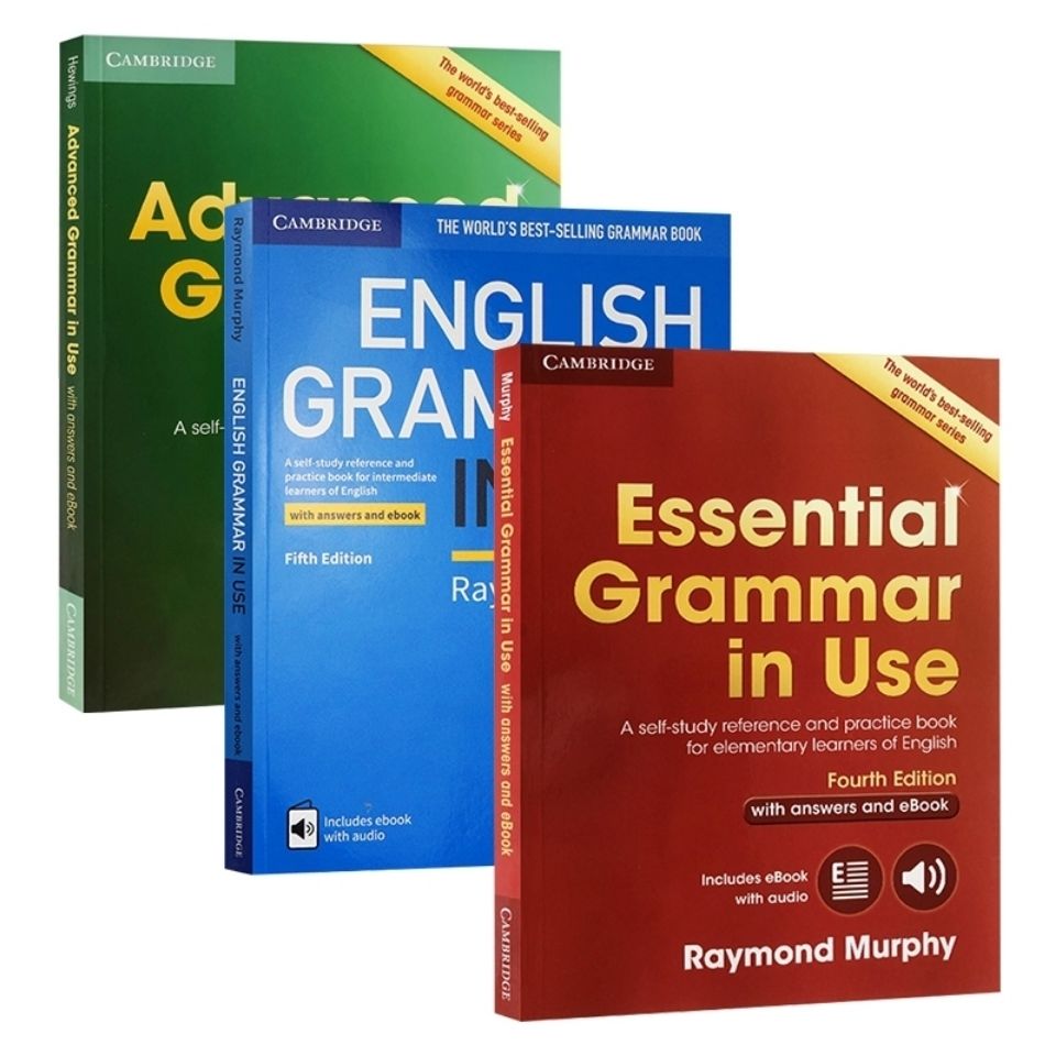 [Sách Nhập Khẩu] Grammar in Use (4th Edition) With Answers + Audio - 3 Books