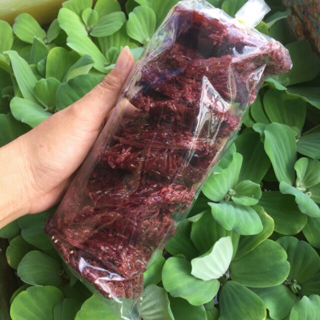 Bánh rế Phan Thiết, chính hiệu Hoàng Lam. Combo 4 bịch Bánh rế khoai lang tím, bánh to size 8cm