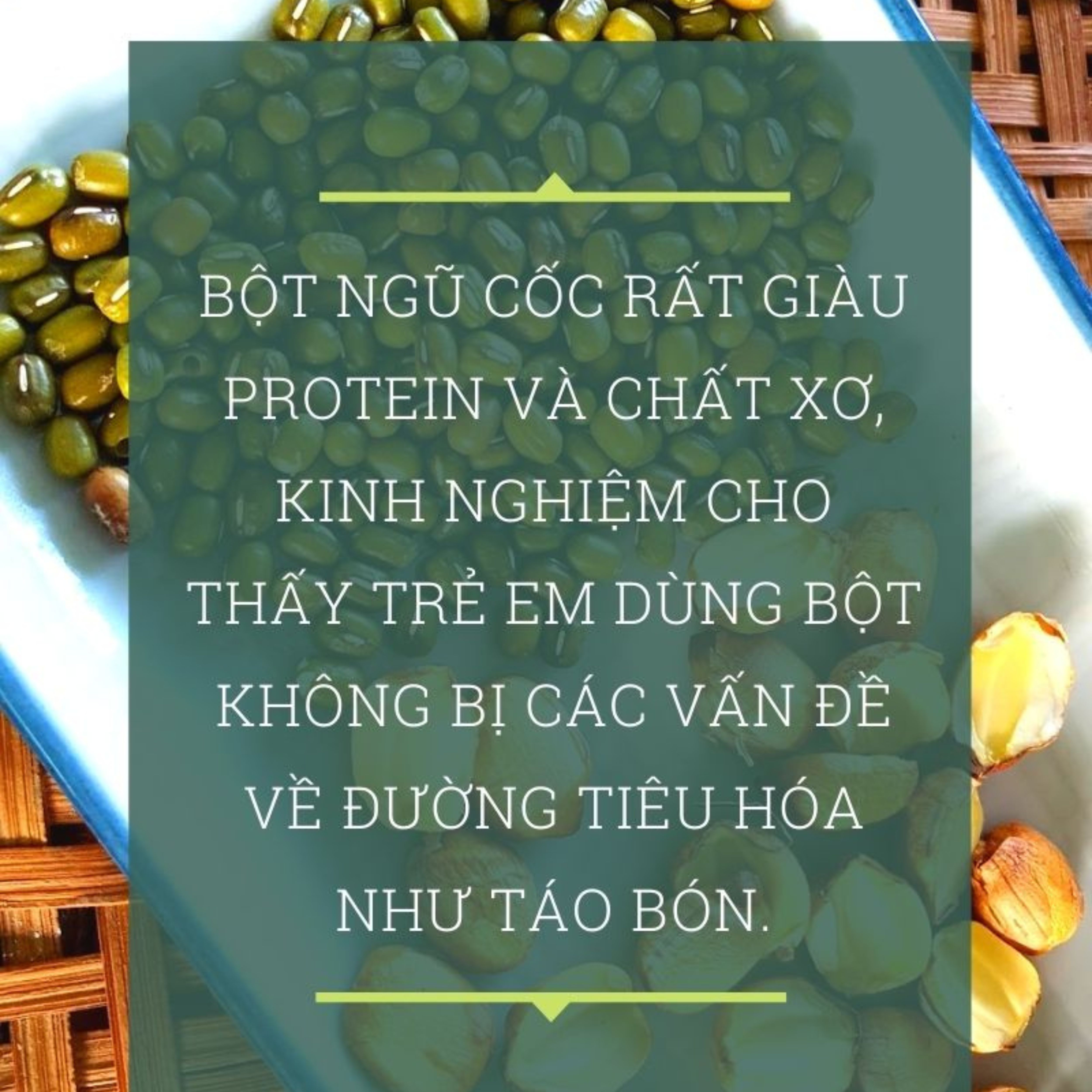 Bột đậu xanh, hạt sen ÔNG THẮNG - 500G – GÓI