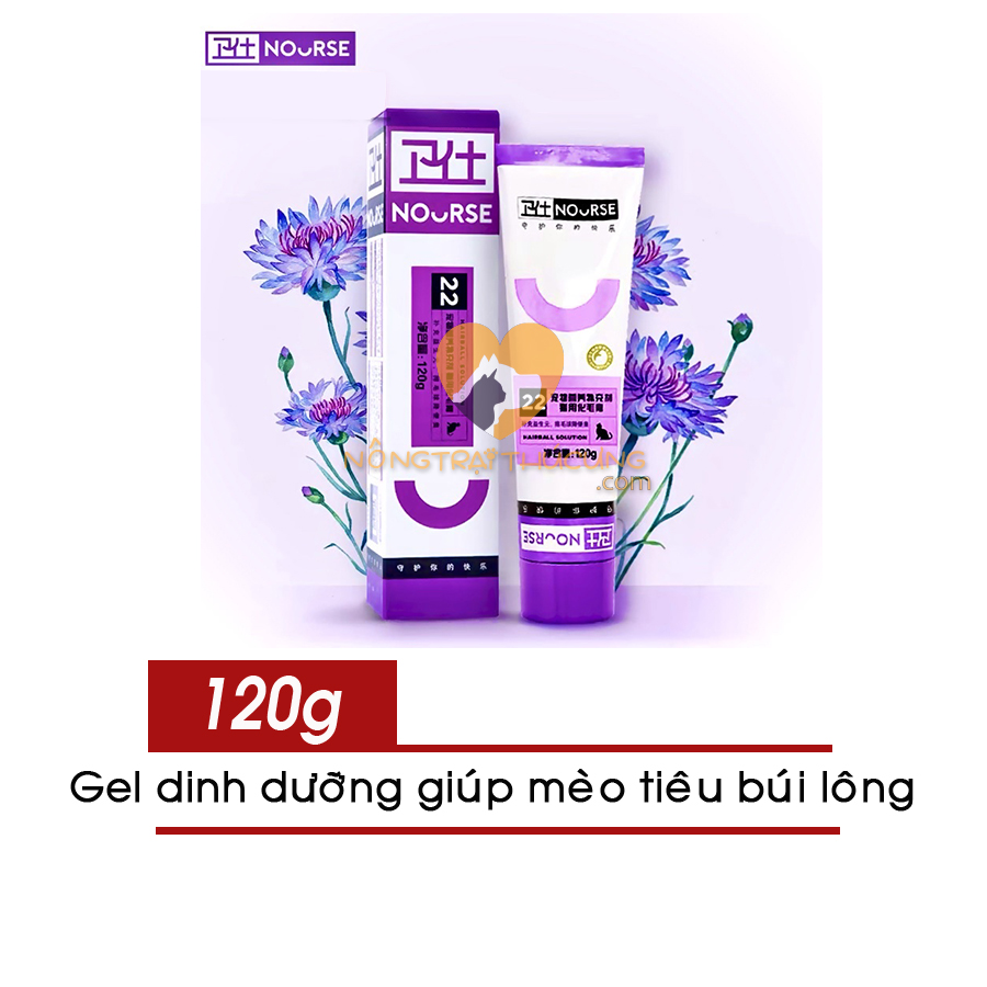 Gel Dinh Dưỡng Tiêu Búi Lông Cho Mèo NOURSE 22 - Giúp mèo loại bỏ búi lông, tránh viêm tắc ruột - [Nông Trại Thú Cưng]
