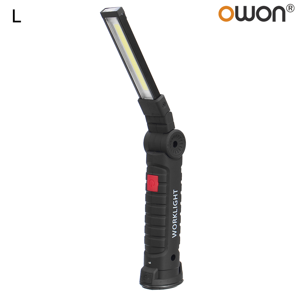 COB+LED Rechargeables Magnetic Torch Flexible Inspection Lamp Cordless Worklight
