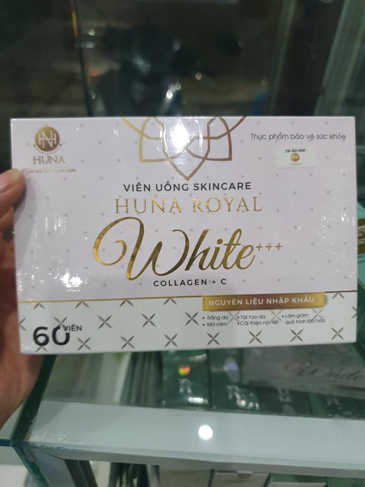 [CHÍNH HÃNG] Viên uống trắng da Huna Royal White+++