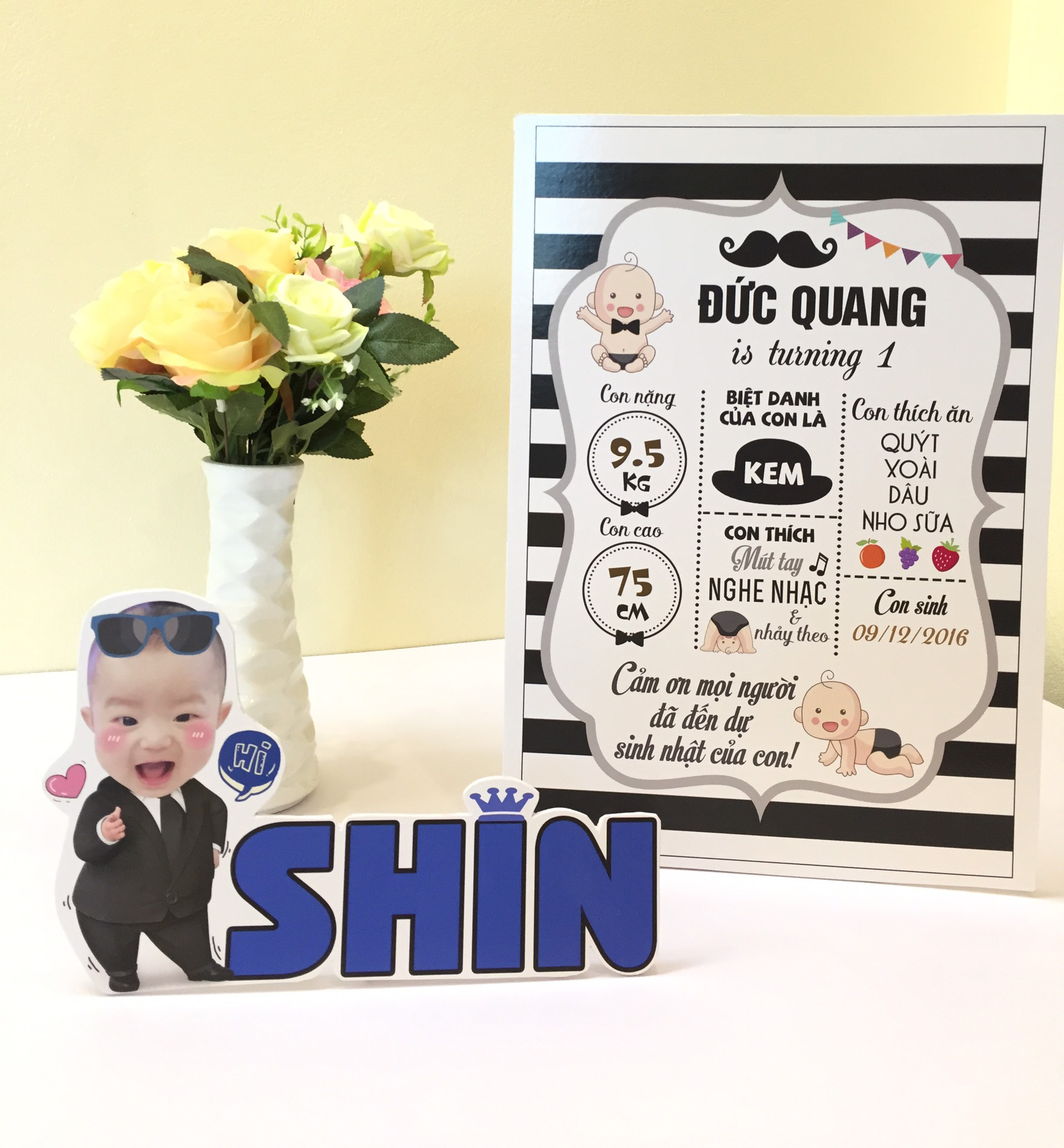 Bộ BaBy Boss để bàn tiệc - Trang trí sinh nhật
