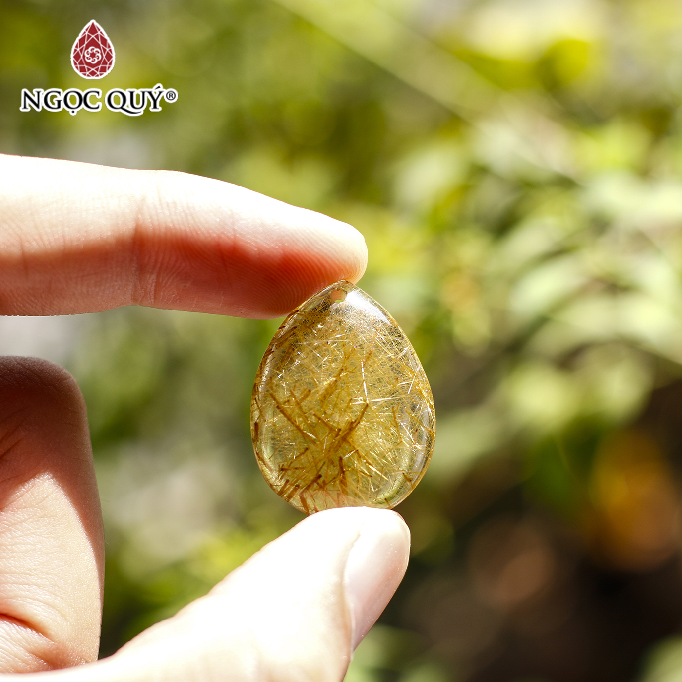 [HCM]Mặt dây chuyền thạch anh tóc - Ngọc Quý Gemstones