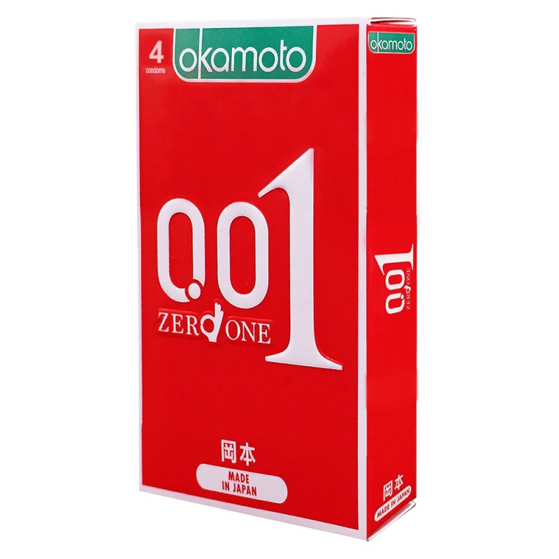Bao cao su 0.01 ZERO ONE OKAMOTO – Hộp 4 Chiếc
