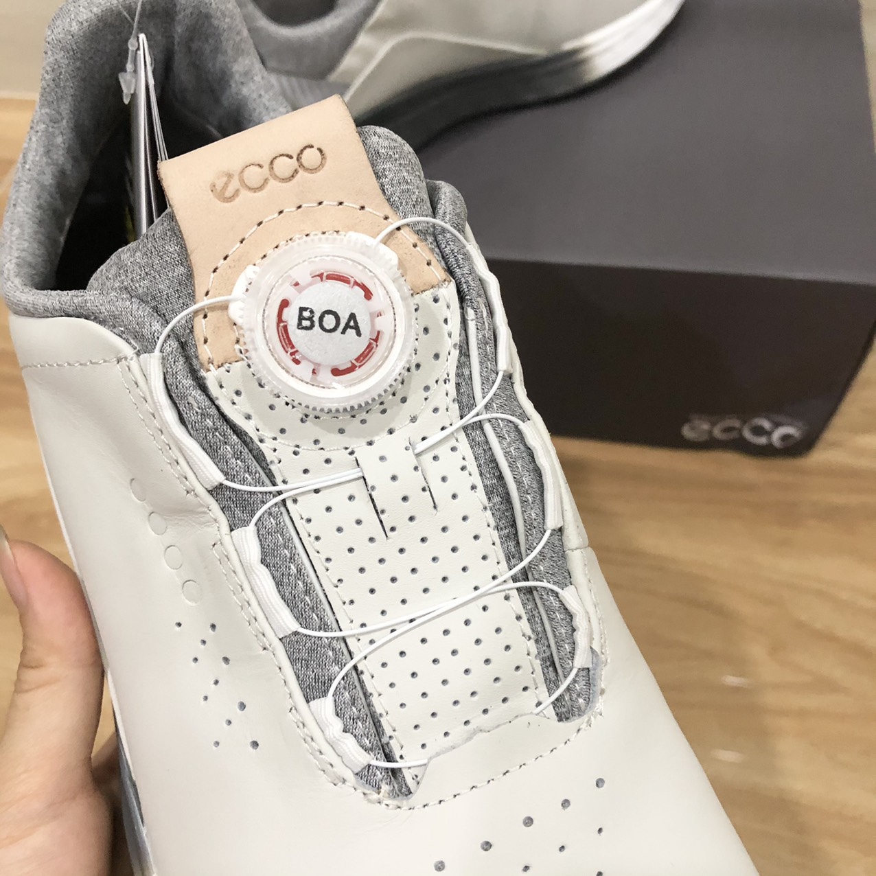 Giày Golf nam ECC cao cấp, Giầy golf chống thấm có nút vặn