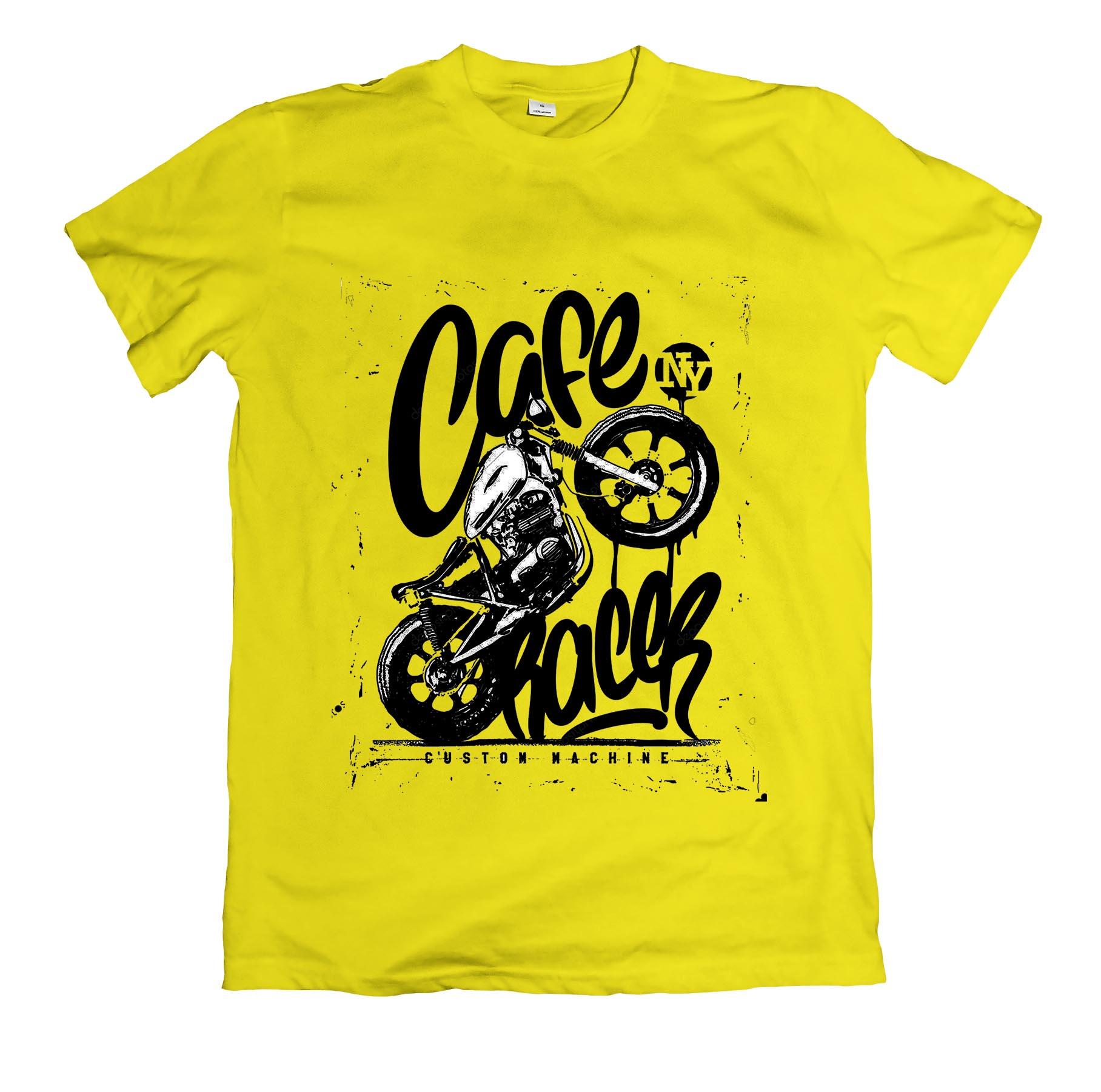 Áo thun giá rẻ in hình cafe racer đẹp