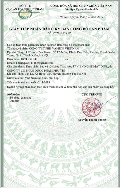 🐝Viên nghệ mật ong 37 🐝 - của Thảo Mộc 37