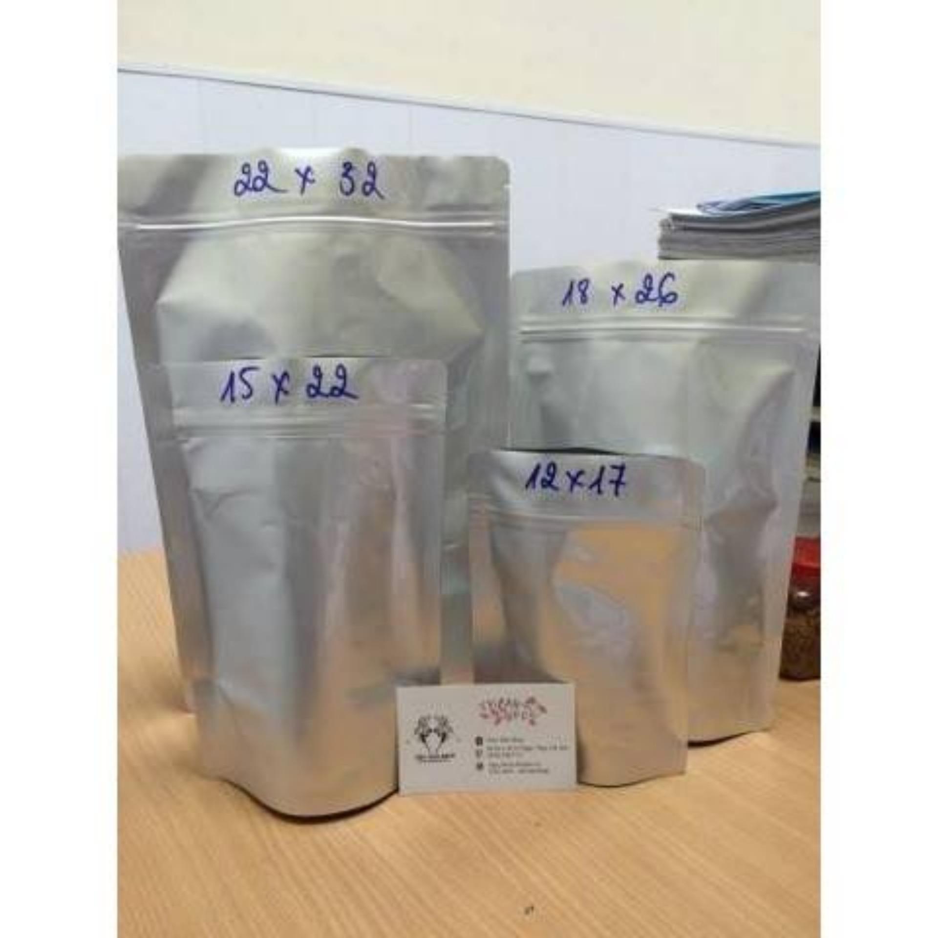 [HCM]1kg TÚI ZIP ĐÁY ĐỨNG 2 MẶT BẠC 120mic (ĐVT kg)