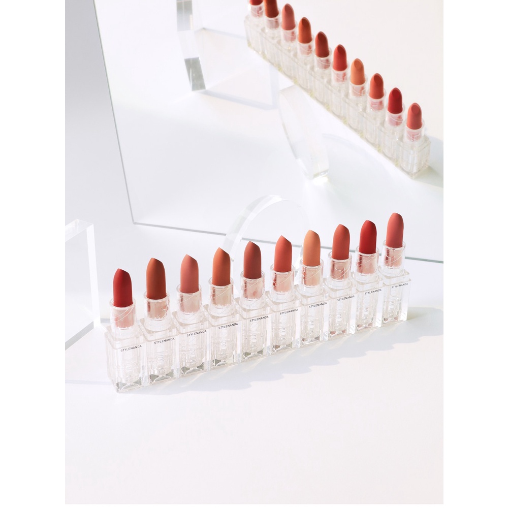 Son Thỏi 3CE Stylenanda Vỏ Trong Suốt Soft Matte Lipstick - Clear Layer Edition