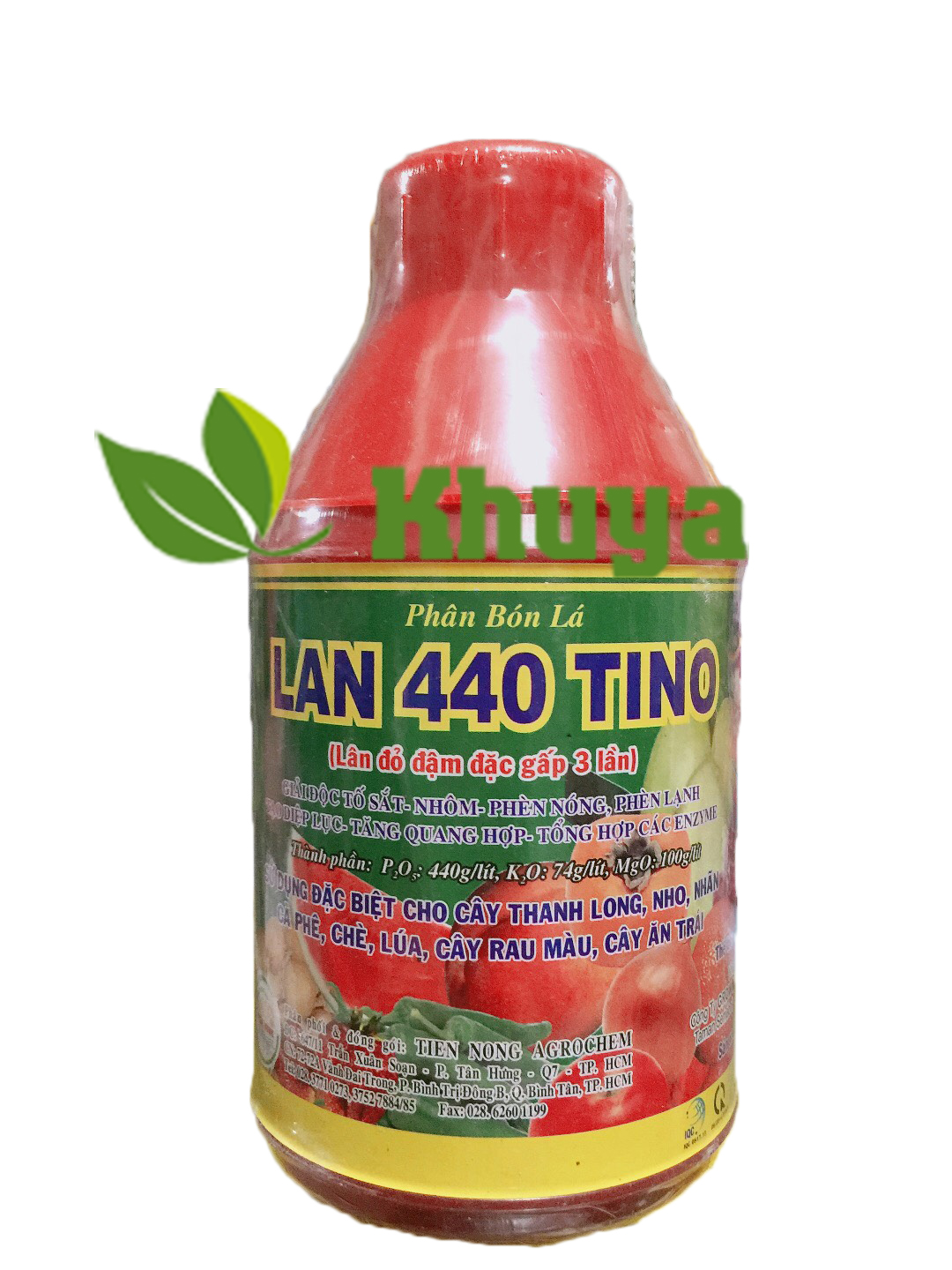 Phân bón lá LAN 440 TINO Lân đỏ đậm đặc 500ml