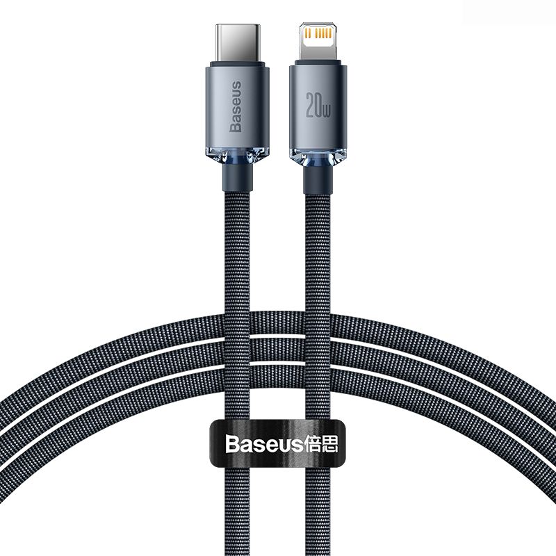 Cáp sạc nhanh Type C to Lightning 20W Baseus Crystal Shine Series Fast Charging Data Cable- CAJY